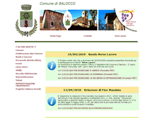 Tablet Screenshot of comunedibalocco.it